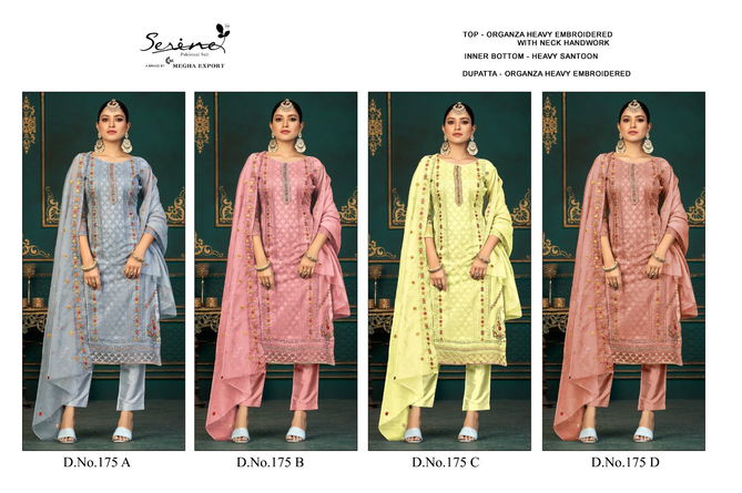 Serine S 171 A To D Organza Pakistani Suits Catalog
